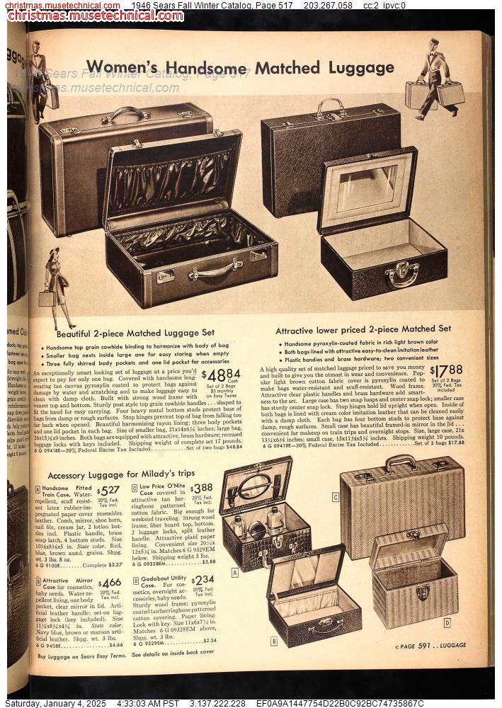 1946 Sears Fall Winter Catalog, Page 517