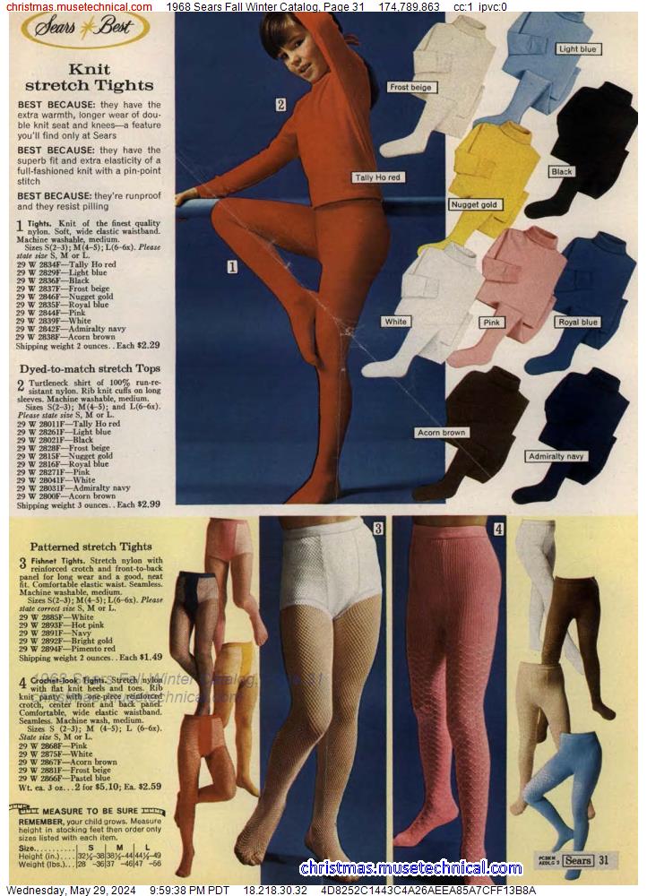 1968 Sears Fall Winter Catalog, Page 31