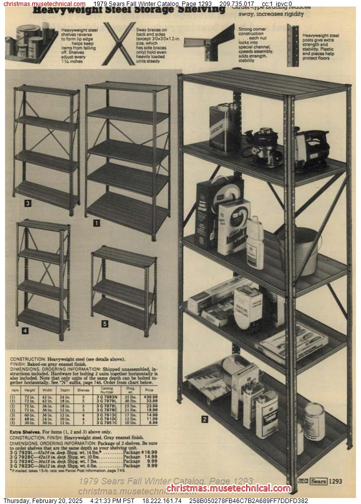 1979 Sears Fall Winter Catalog, Page 1293