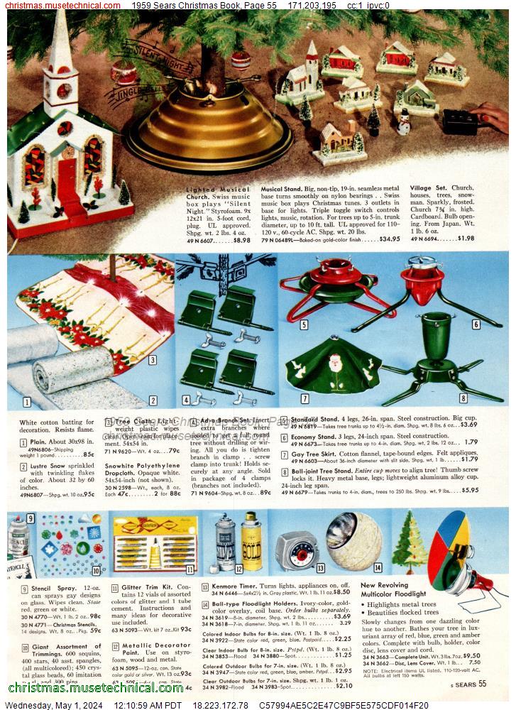 1959 Sears Christmas Book, Page 55