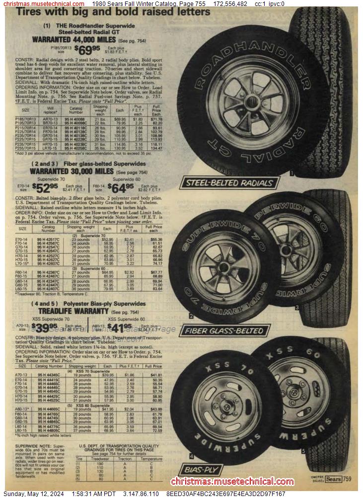1980 Sears Fall Winter Catalog, Page 755