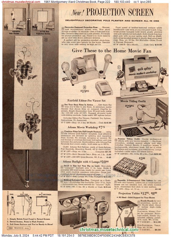 1961 Montgomery Ward Christmas Book, Page 222