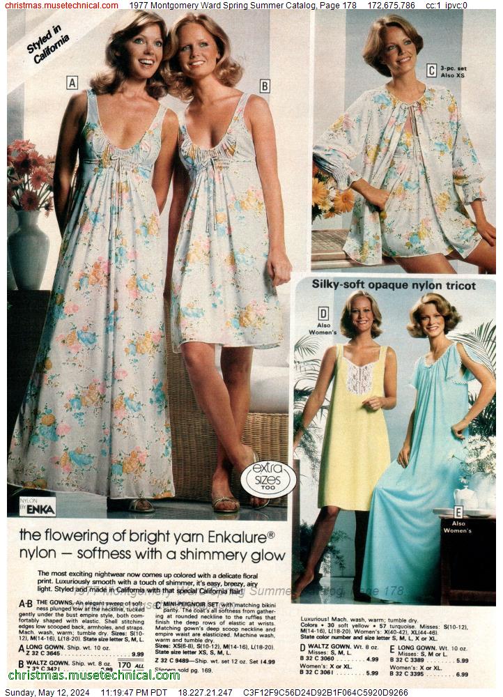 1977 Montgomery Ward Spring Summer Catalog, Page 178