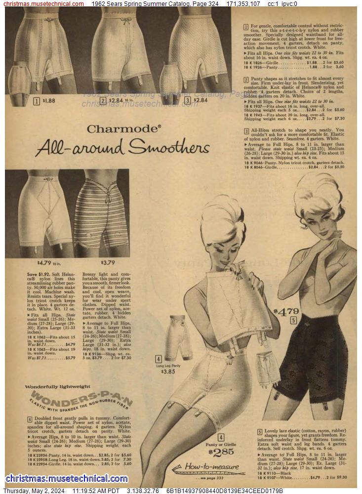 1962 Sears Spring Summer Catalog, Page 324