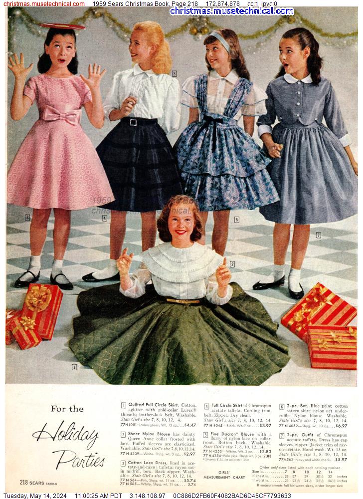 1959 Sears Christmas Book, Page 218