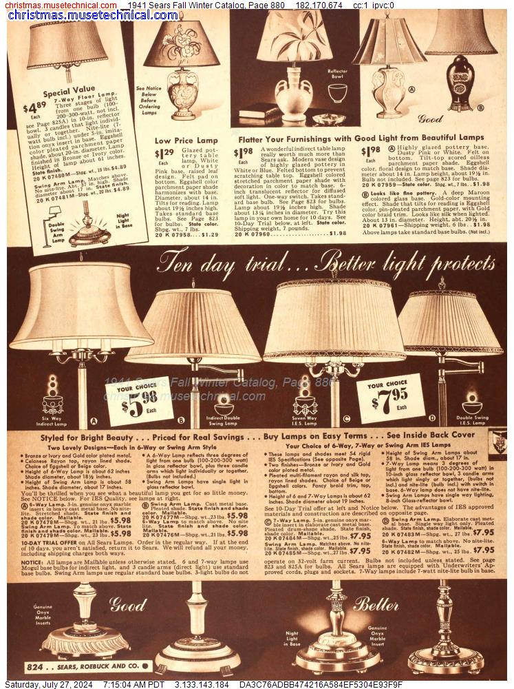 1941 Sears Fall Winter Catalog, Page 880