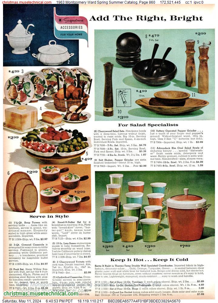 1963 Montgomery Ward Spring Summer Catalog, Page 860