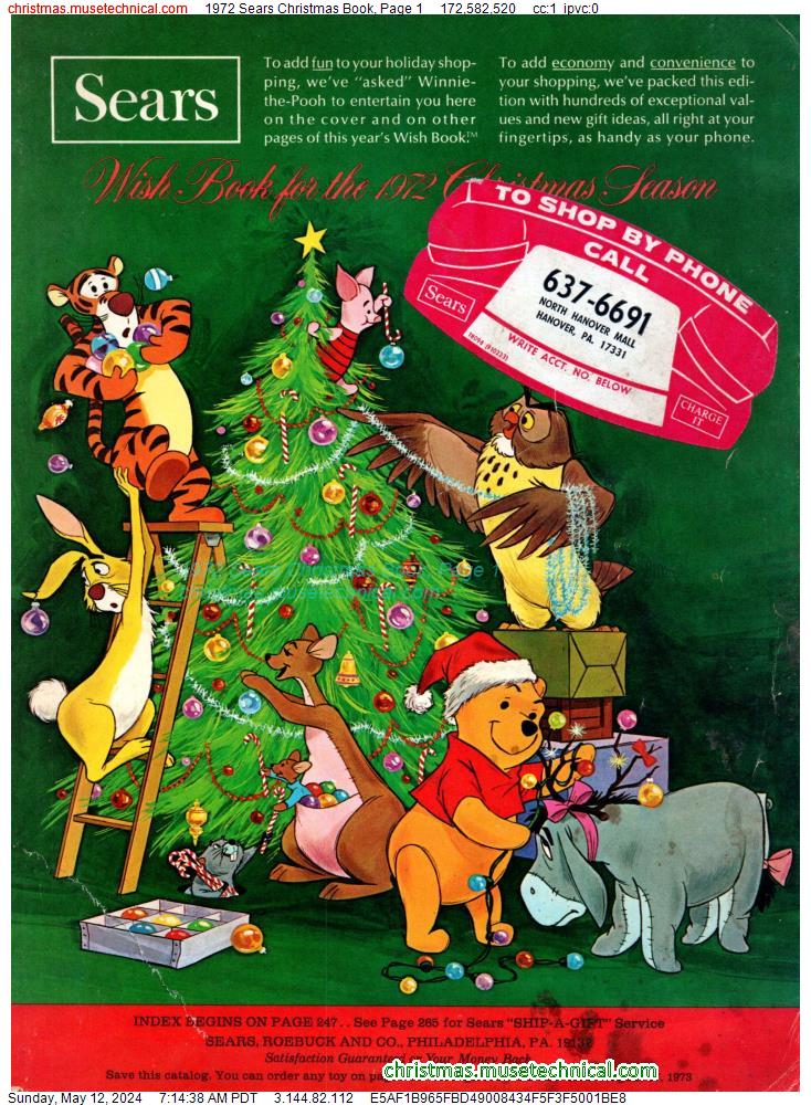 1972 Sears Christmas Book, Page 1