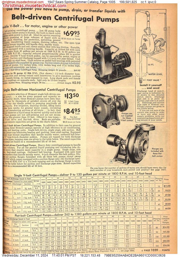 1947 Sears Spring Summer Catalog, Page 1005