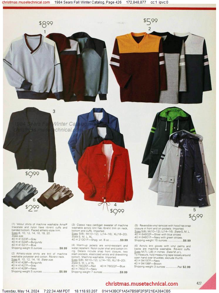 1984 Sears Fall Winter Catalog, Page 426