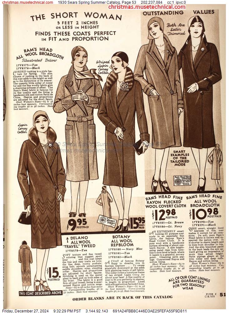 1930 Sears Spring Summer Catalog, Page 53