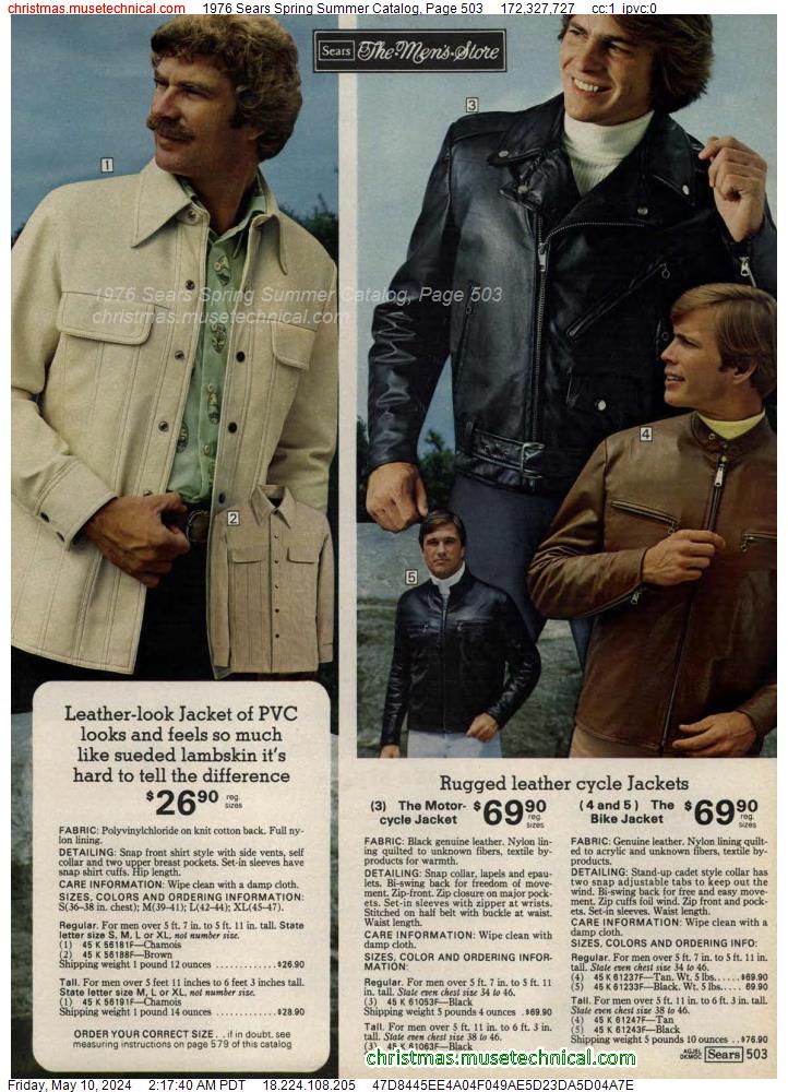 1976 Sears Spring Summer Catalog, Page 503