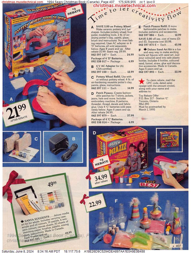 1994 Sears Christmas Book (Canada), Page 407