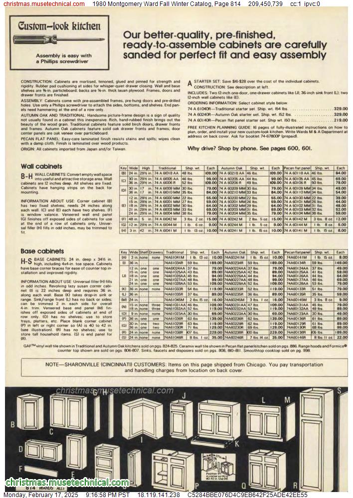 1980 Montgomery Ward Fall Winter Catalog, Page 814