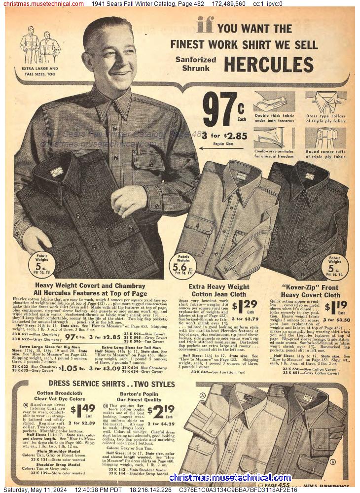 1941 Sears Fall Winter Catalog, Page 482