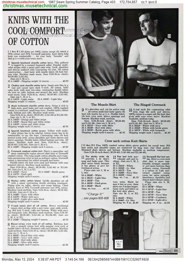 1967 Sears Spring Summer Catalog, Page 403