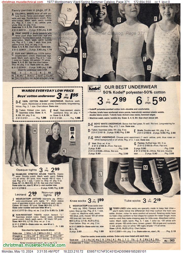 1977 Montgomery Ward Spring Summer Catalog, Page 371