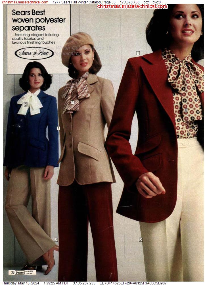 1977 Sears Fall Winter Catalog, Page 36