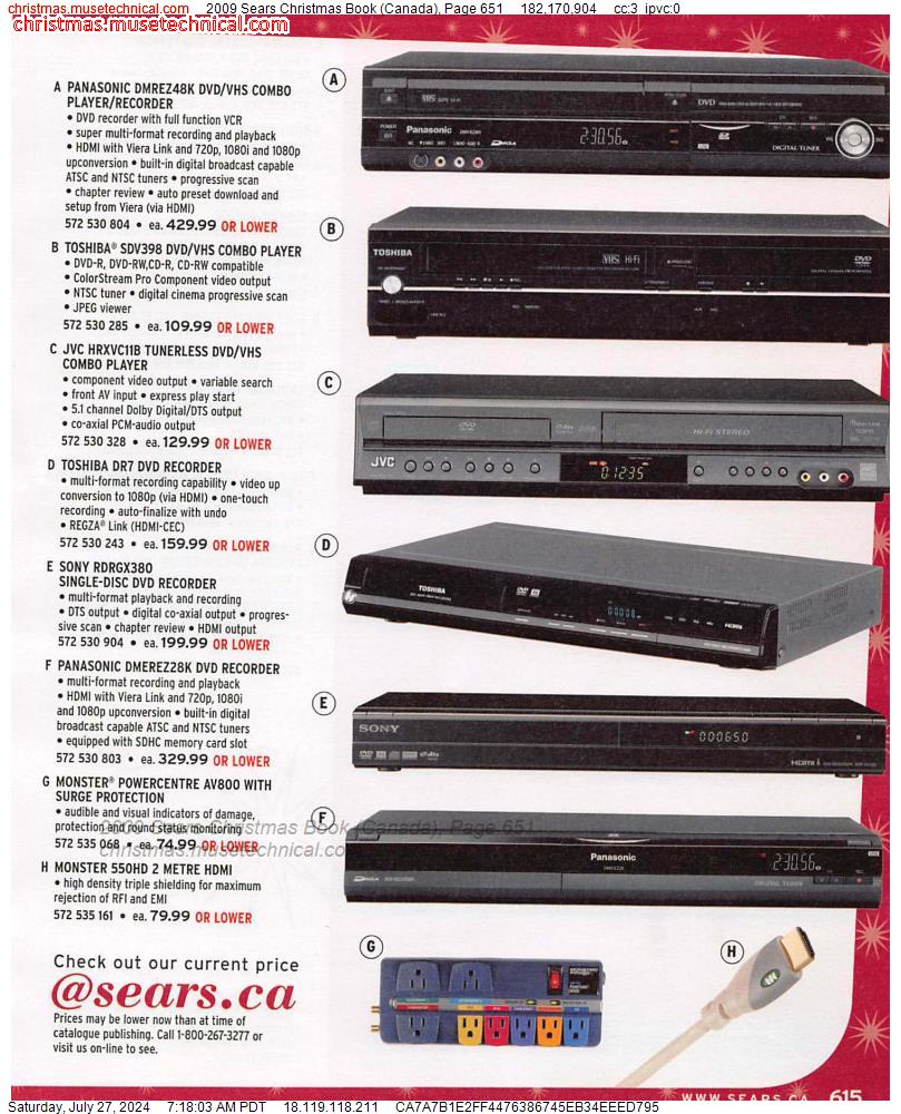2009 Sears Christmas Book (Canada), Page 651