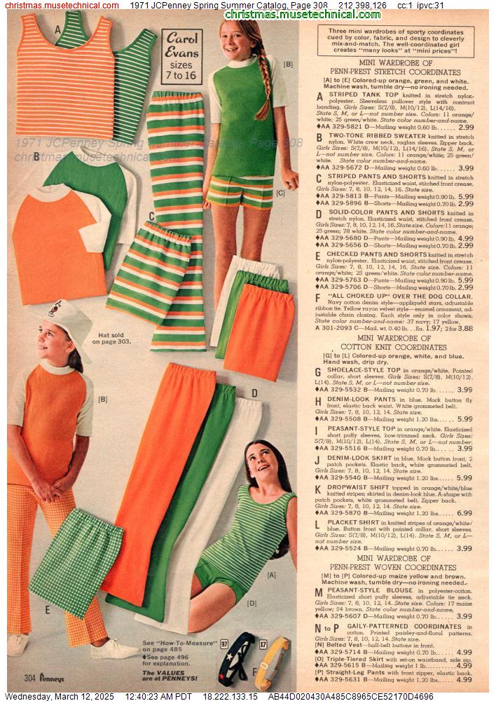 1971 JCPenney Spring Summer Catalog, Page 308