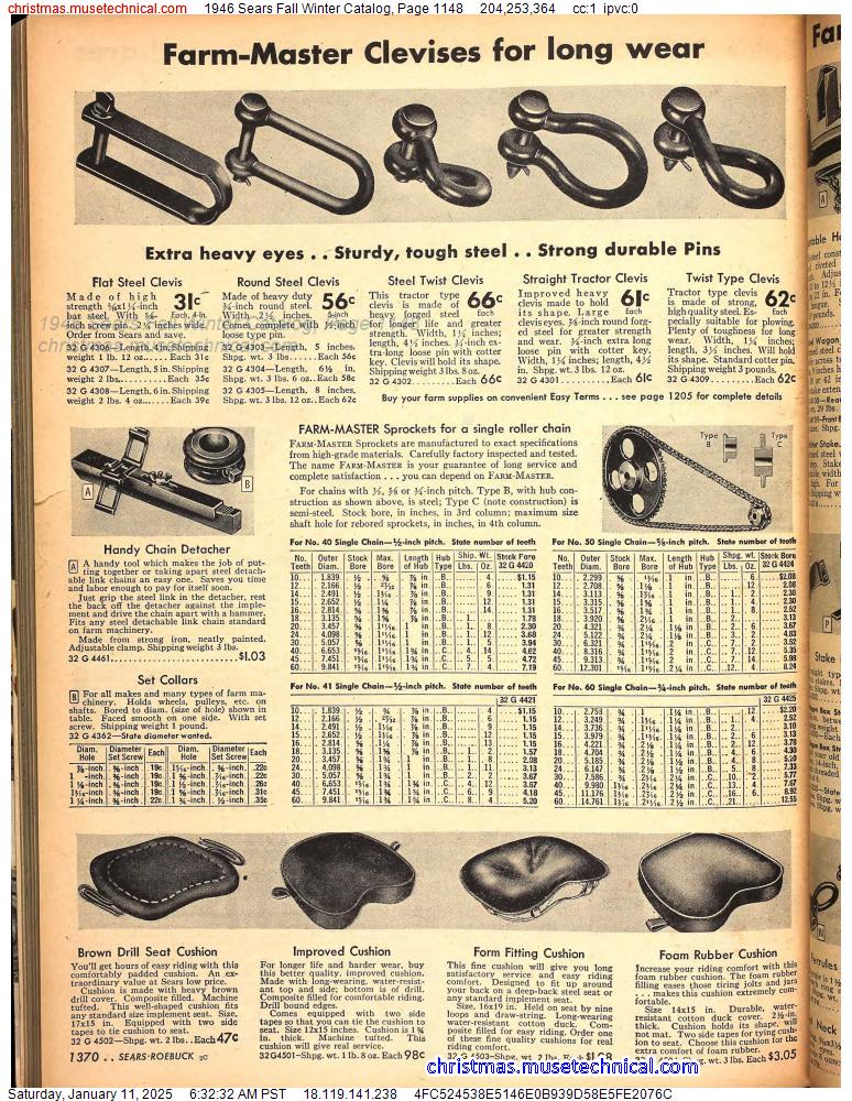 1946 Sears Fall Winter Catalog, Page 1148