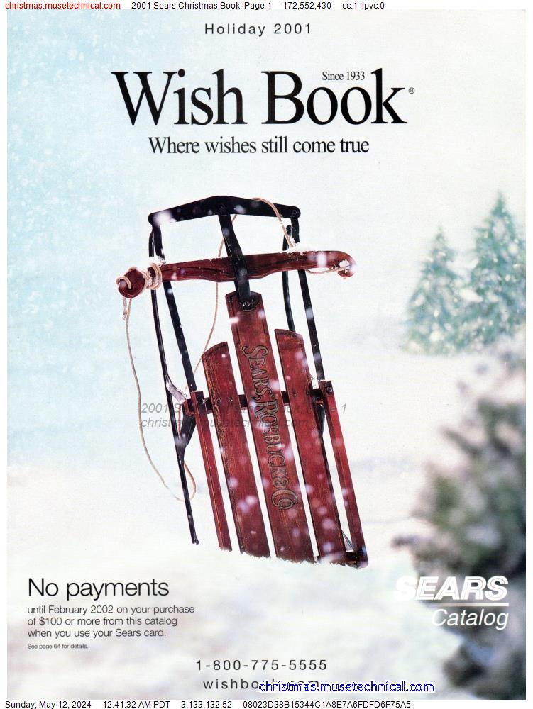 2001 Sears Christmas Book, Page 1