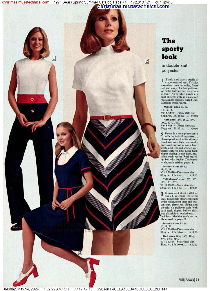 1974 Sears Spring Summer Catalog, Page 71