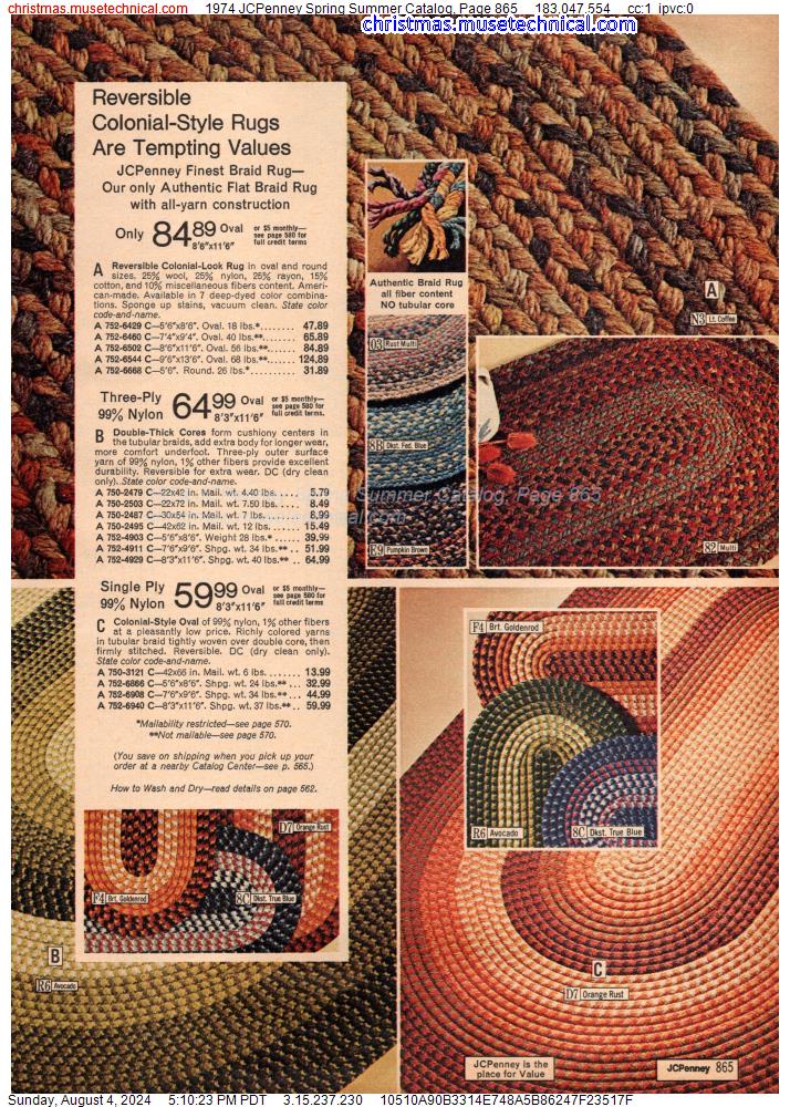 1974 JCPenney Spring Summer Catalog, Page 865