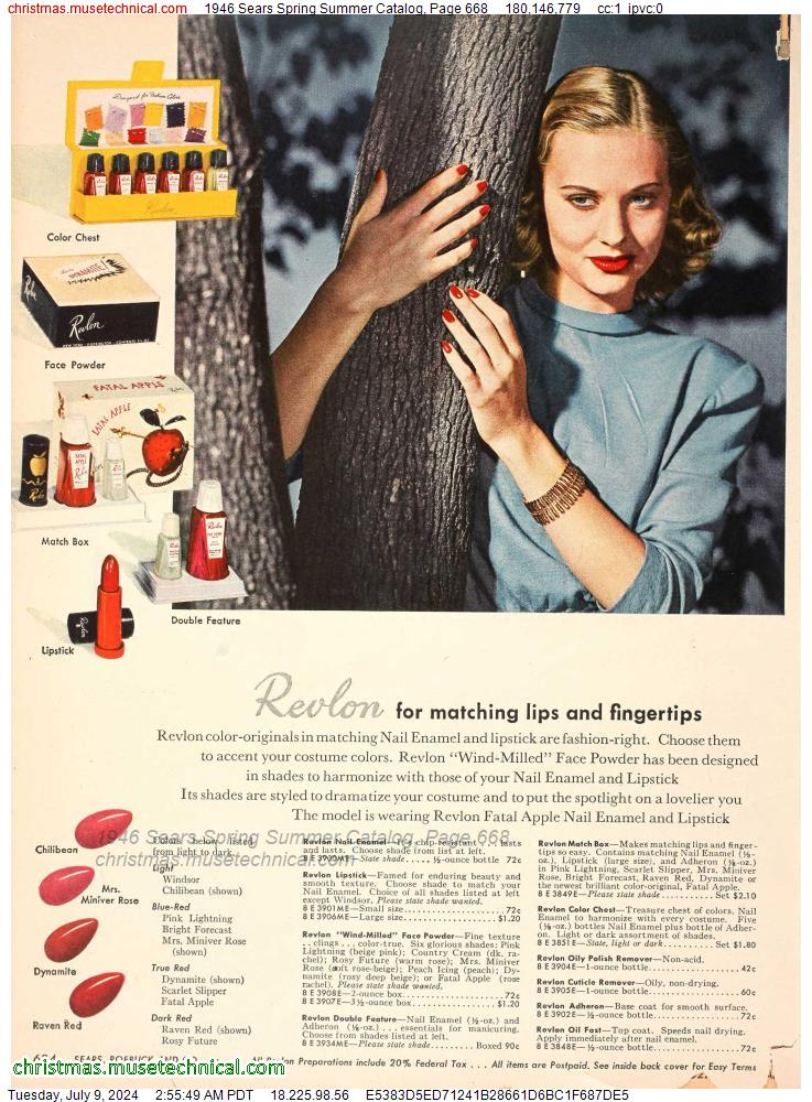 1946 Sears Spring Summer Catalog, Page 668