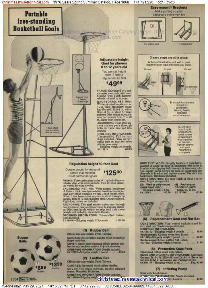 1976 Sears Spring Summer Catalog, Page 1068
