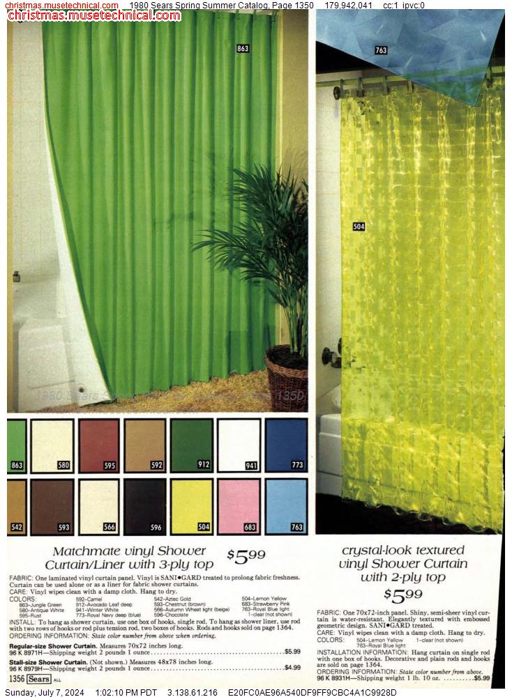 1980 Sears Spring Summer Catalog, Page 1350