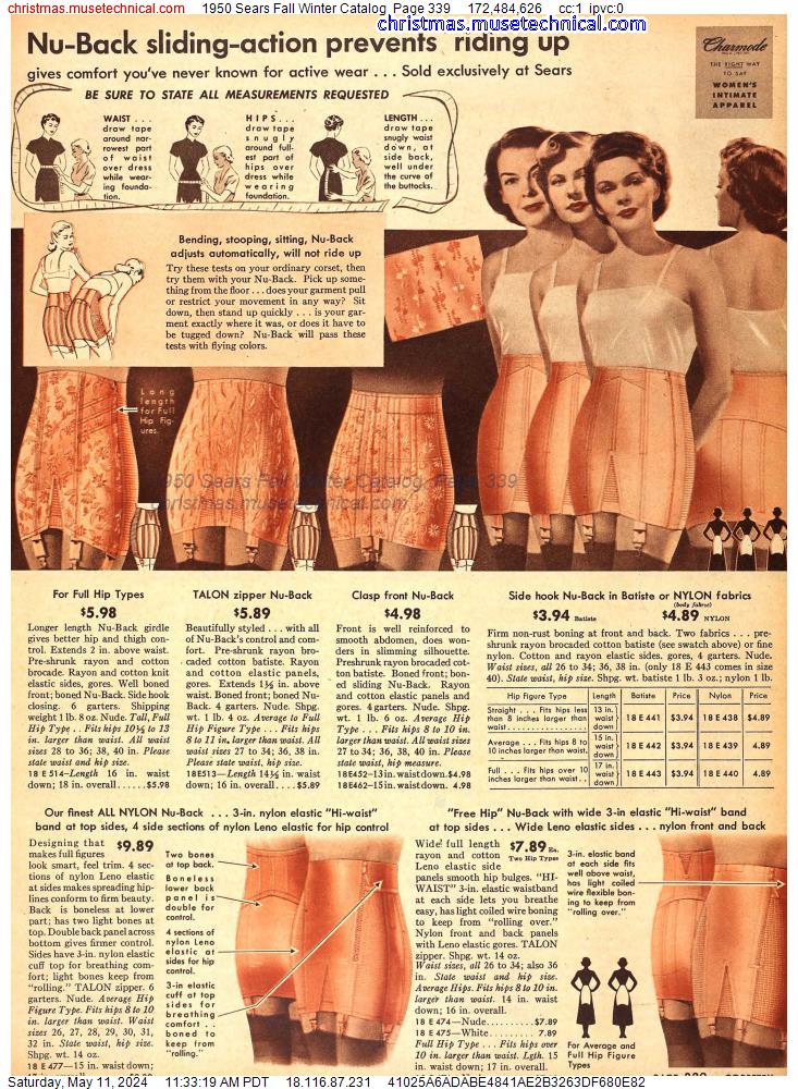 1950 Sears Fall Winter Catalog, Page 339