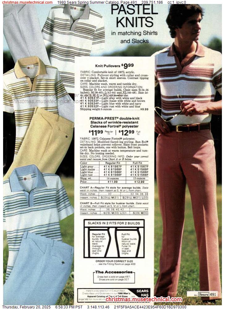 1980 Sears Spring Summer Catalog, Page 491