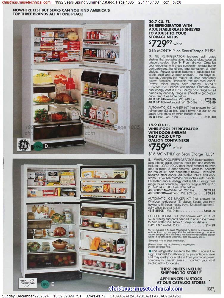 1992 Sears Spring Summer Catalog, Page 1085