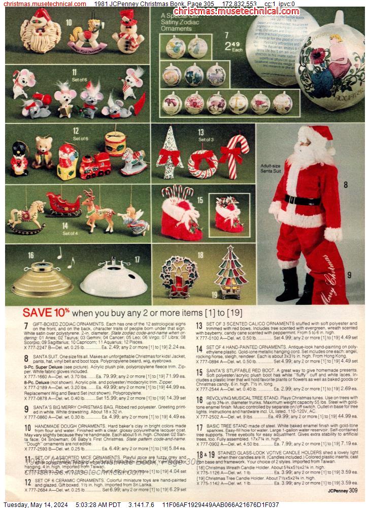1981 JCPenney Christmas Book, Page 305