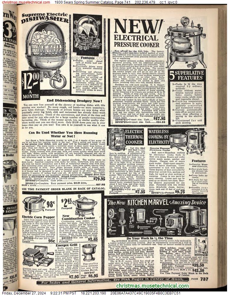 1930 Sears Spring Summer Catalog, Page 741