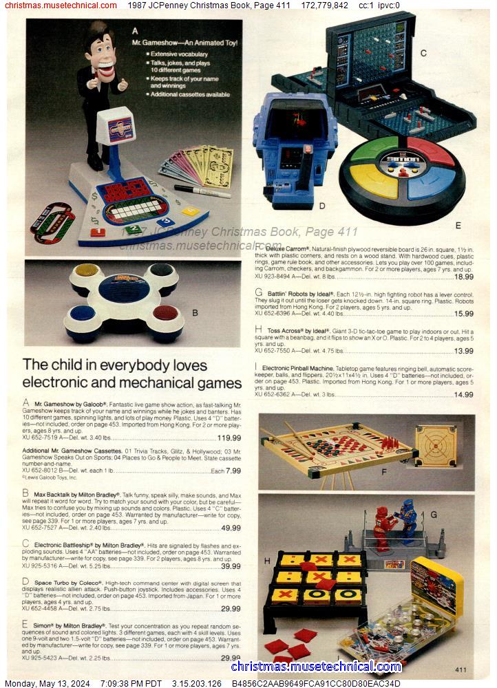 1987 JCPenney Christmas Book, Page 411