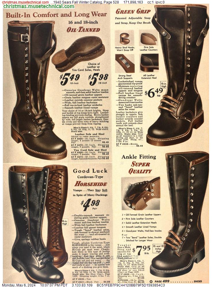 1940 Sears Fall Winter Catalog, Page 528