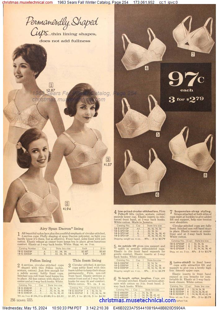 1963 Sears Fall Winter Catalog, Page 254