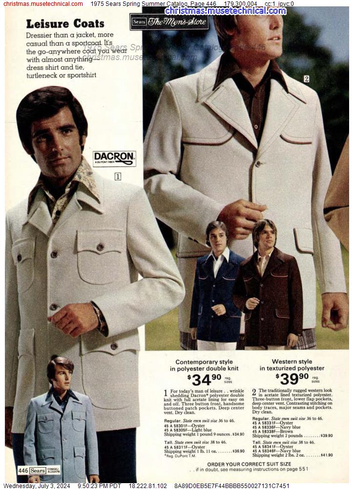 1975 Sears Spring Summer Catalog, Page 446