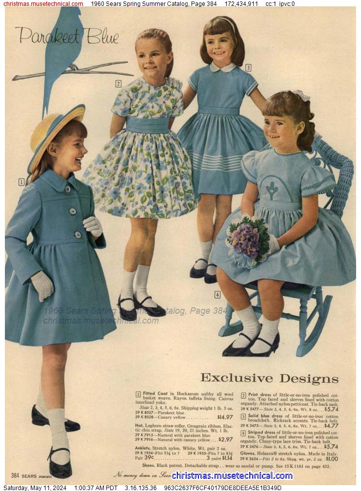 1960 Sears Spring Summer Catalog, Page 384