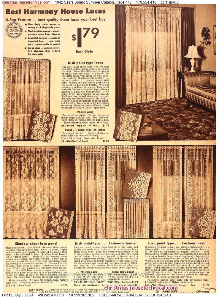 1942 Sears Spring Summer Catalog, Page 773