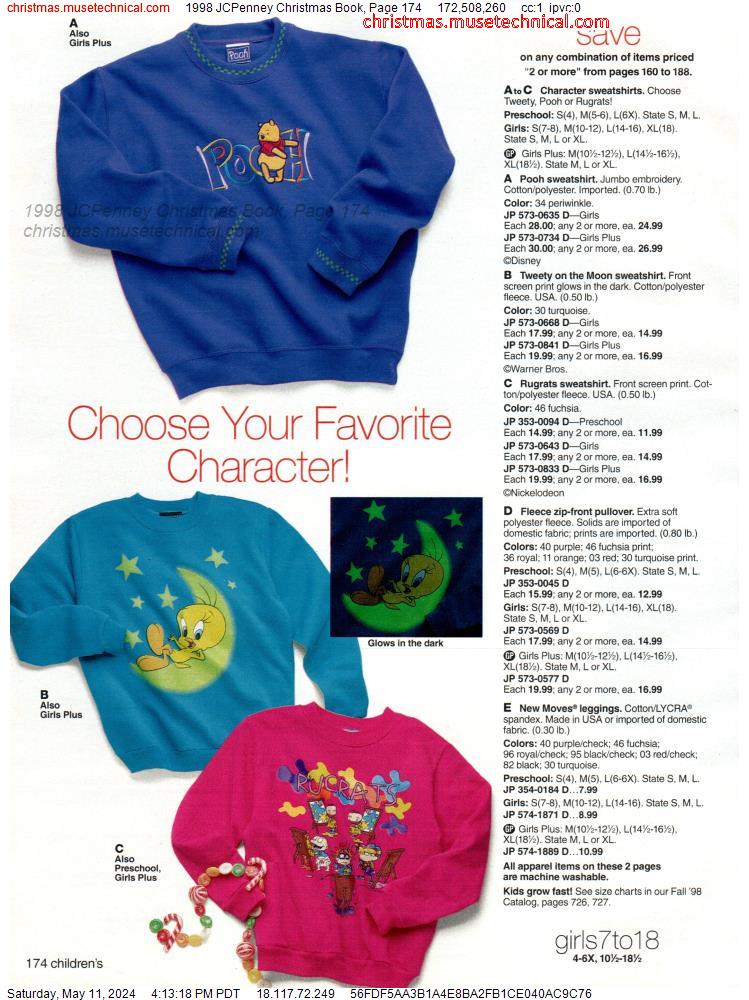 1998 JCPenney Christmas Book, Page 174