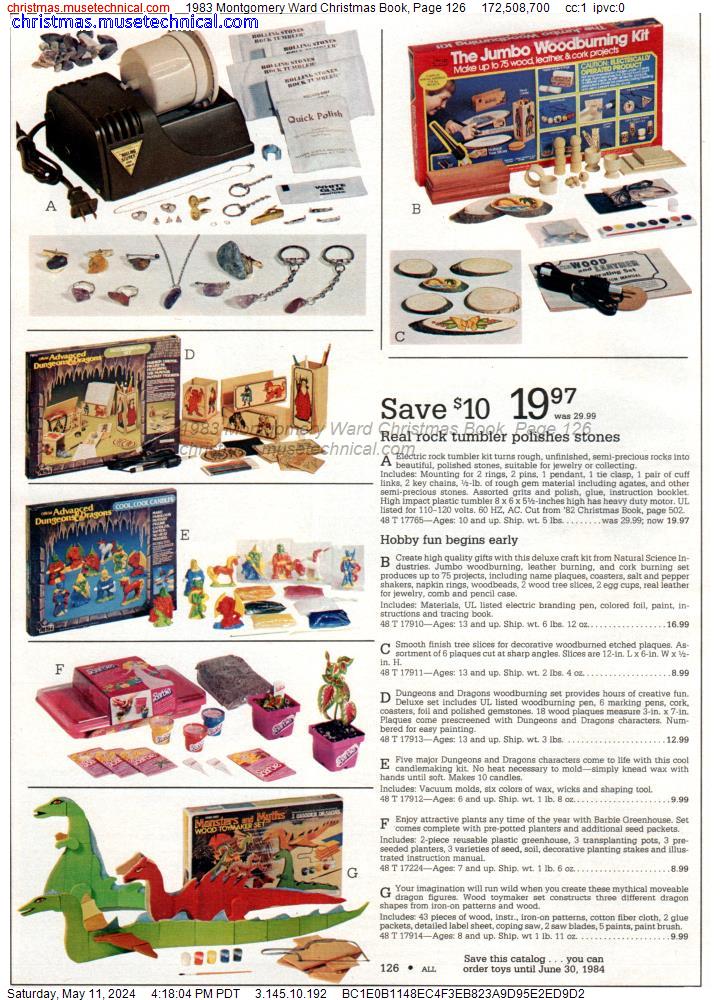 1983 Montgomery Ward Christmas Book, Page 126