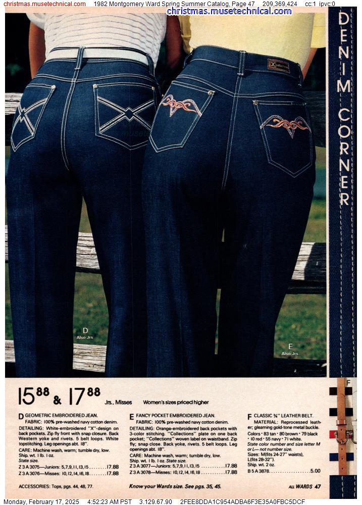 1982 Montgomery Ward Spring Summer Catalog, Page 47