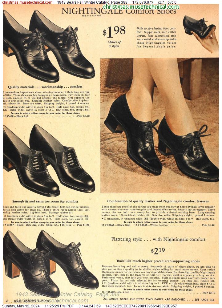 1943 Sears Fall Winter Catalog, Page 388