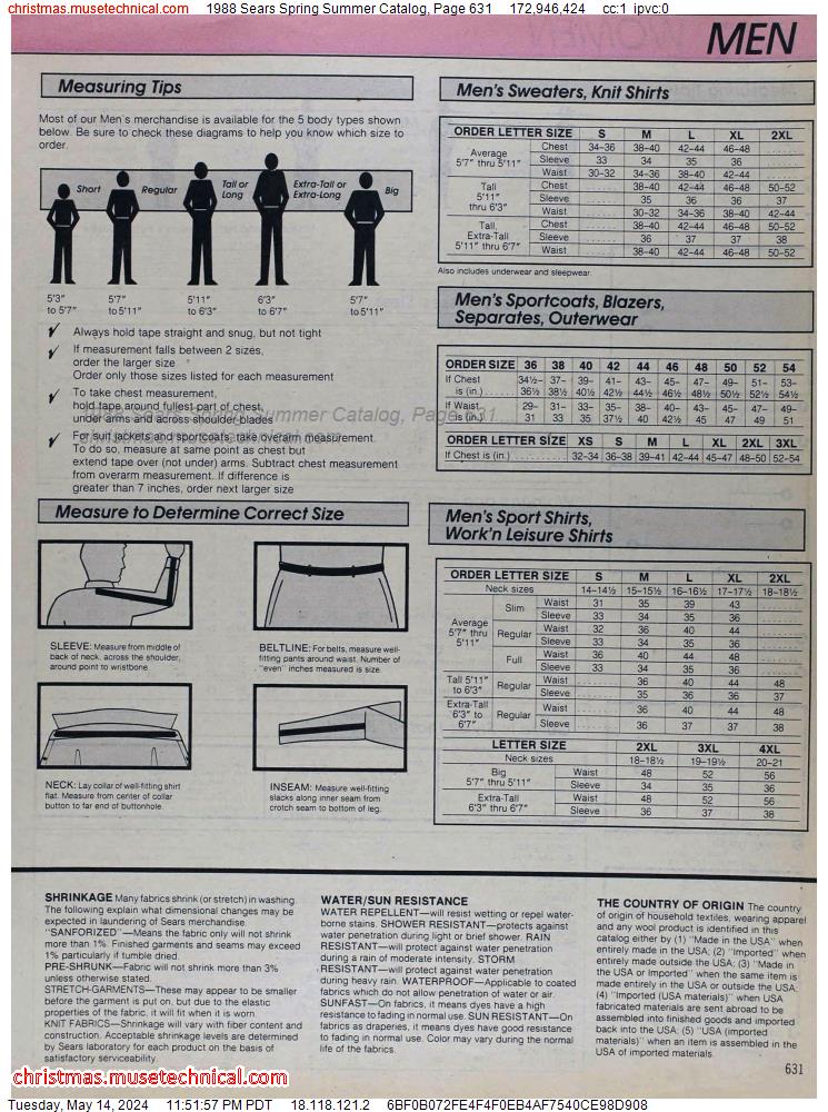 1988 Sears Spring Summer Catalog, Page 631