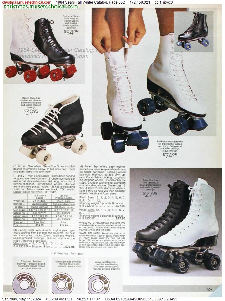 1984 Sears Fall Winter Catalog, Page 652