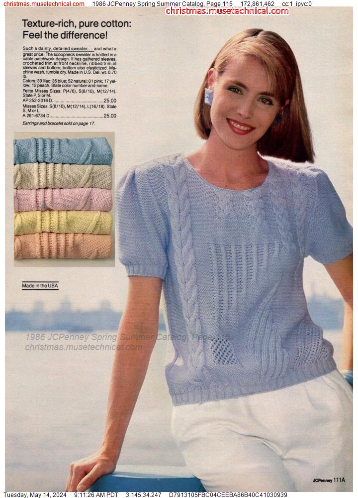 1986 JCPenney Spring Summer Catalog, Page 115