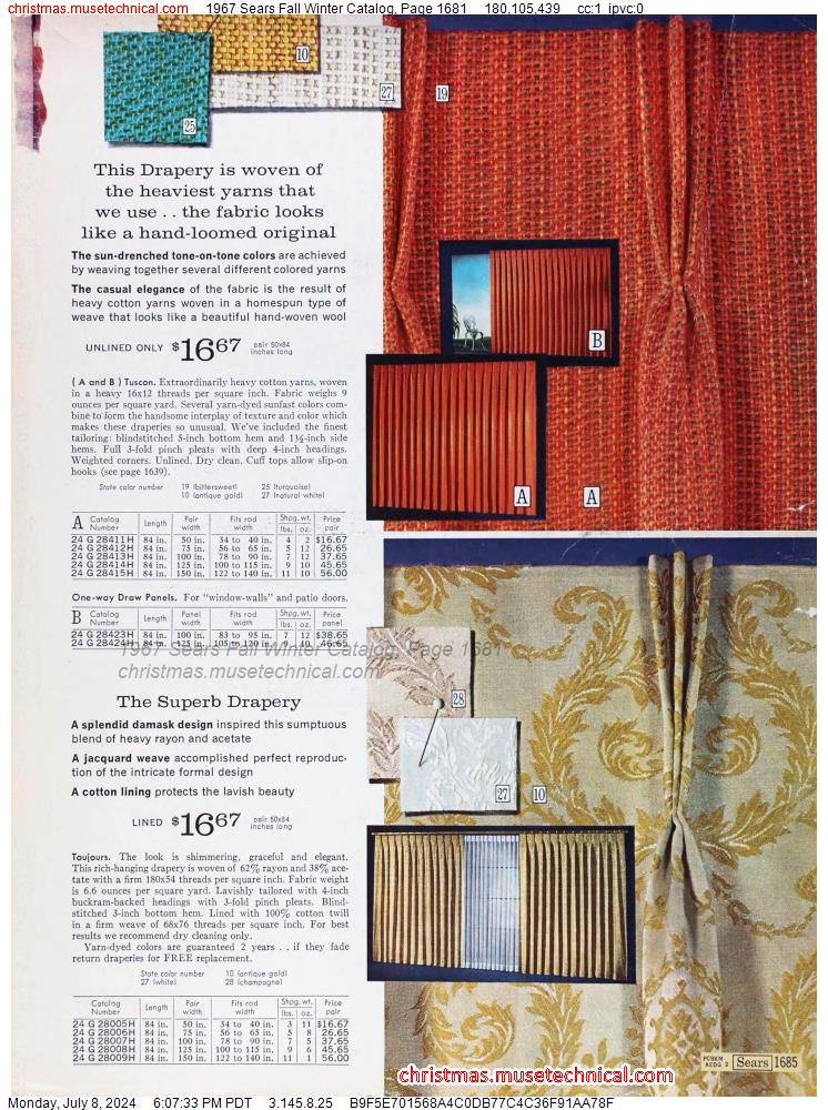 1967 Sears Fall Winter Catalog, Page 1681